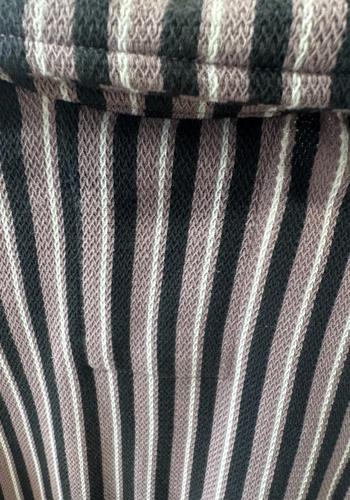 H&M Men's XL Regular Fit Multicolor Striped Short Sleeve Shirt