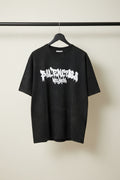 SMILEY World Balenciaga Worldwide Graphic Acid Wash T-Shirt
