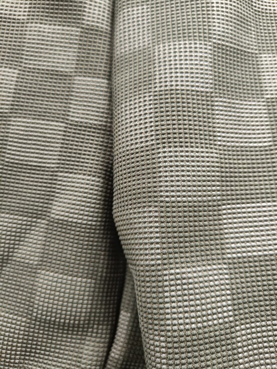 Men's Olive Green Checkered Textured Drawstring Shorts
