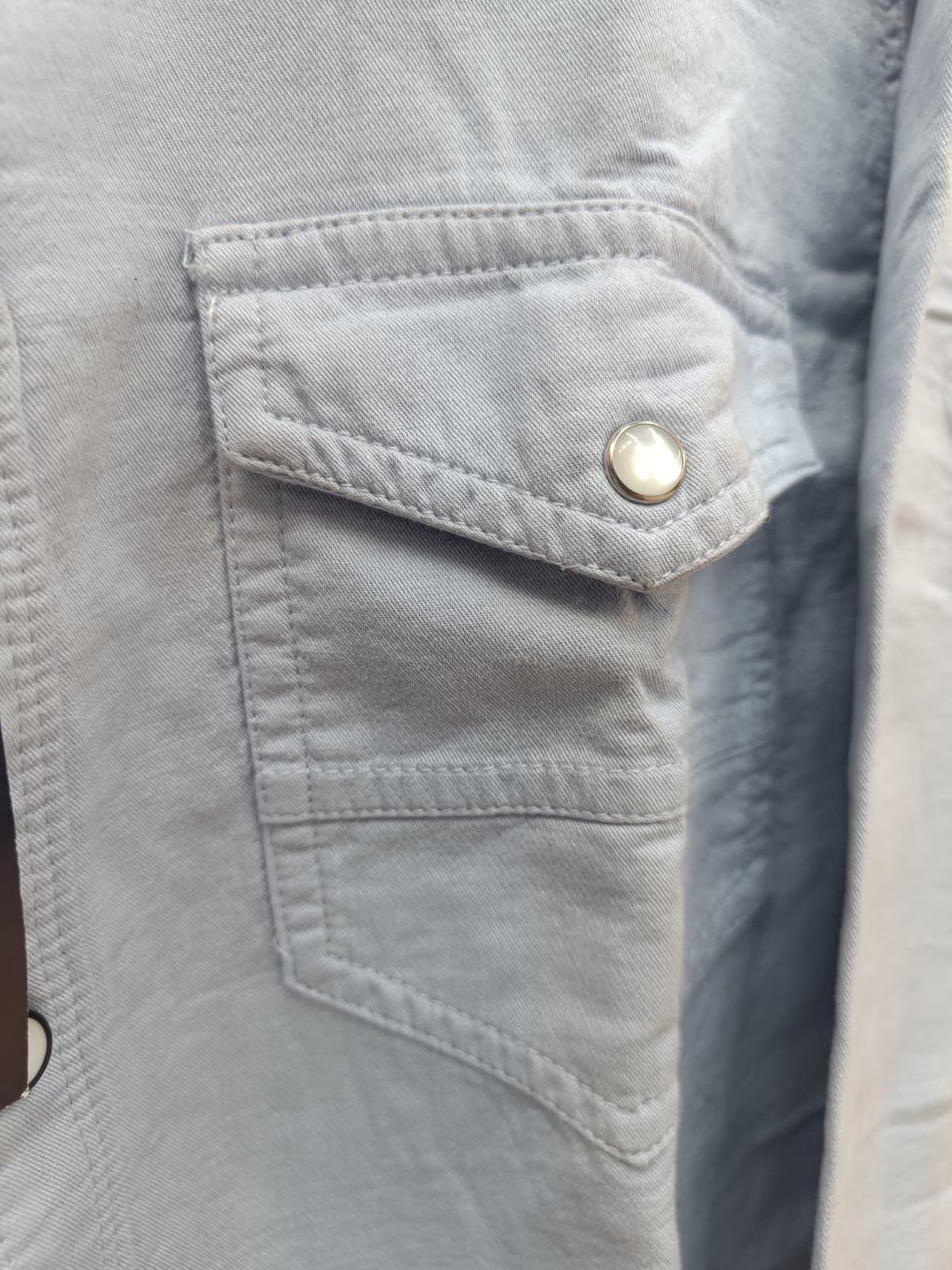 Men's Light Blue Full Sleeve Casual Shirt
