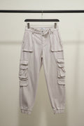 FB Sister men's Beige Relaxed Fit Cargo Pants