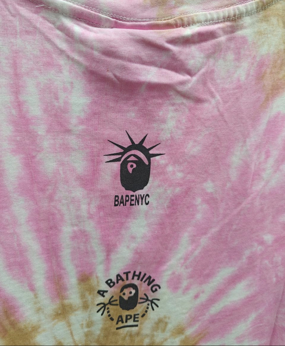 A Bathing Ape BAPE Tie-Dye Graphic T-Shirt