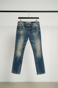 ZARA Premium Wash Distressed Straight Leg Jeans