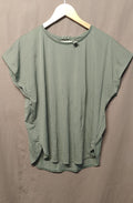 HIIT YOUR GOALS Women's Sage Green Perforated Activewear Top