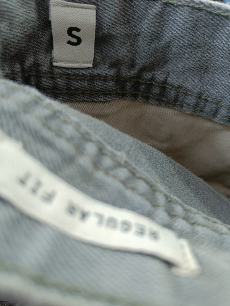 Men's Grey Regular Fit Distressed Denim Shorts