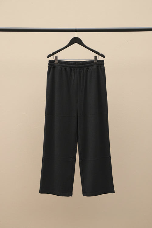 Bairuimian Dark Grey Corduroy Wide Leg Trousers with Elastic Waistband, Size 7XL