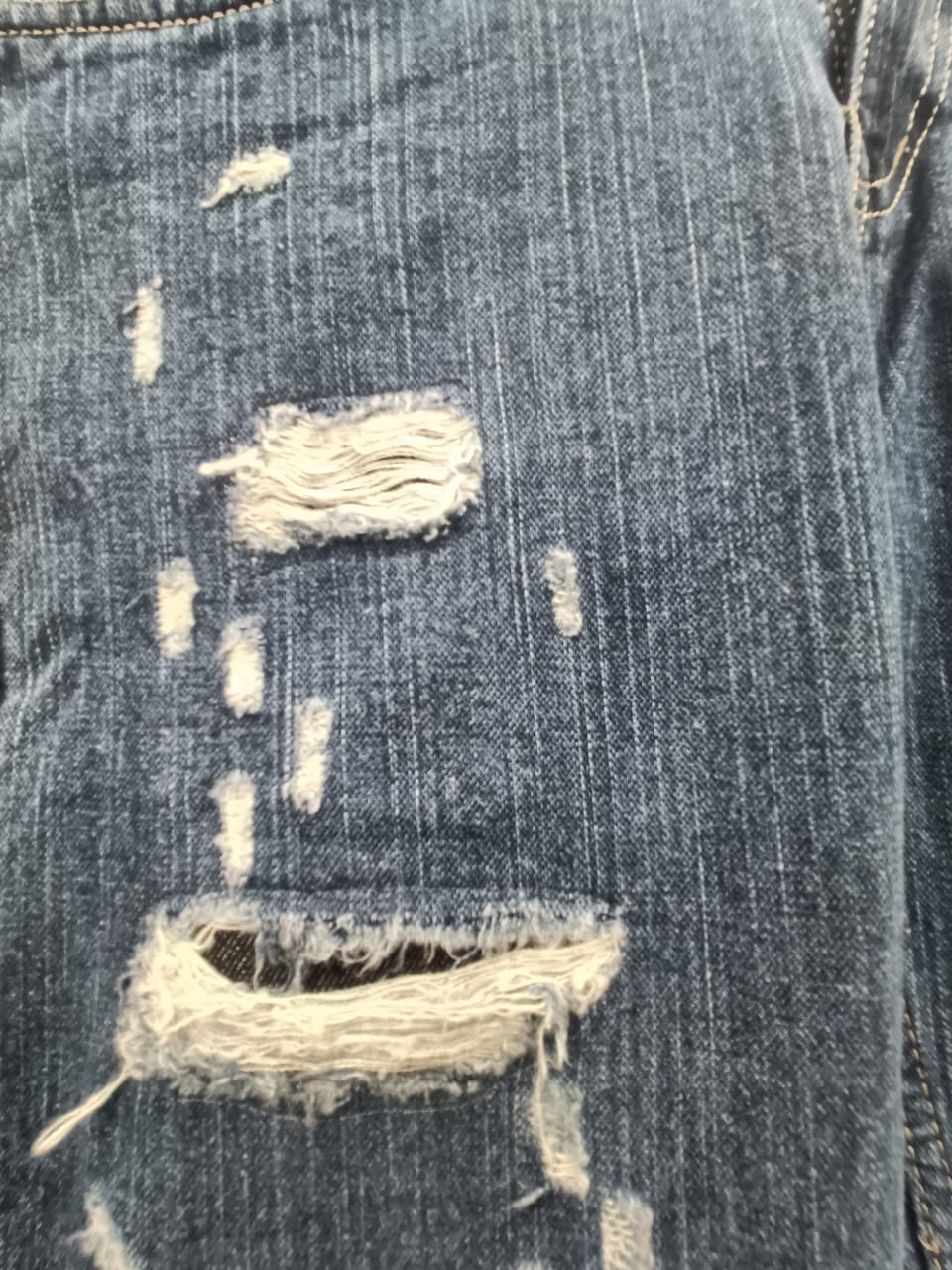 G-STAR Distressed Blue Denim Jeans