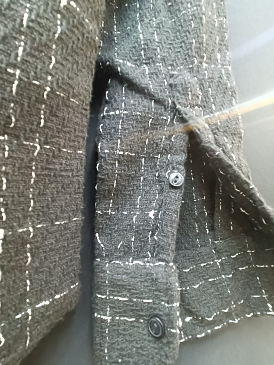 Yellow Brand Men's Black & White Plaid Long Sleeve Shirt