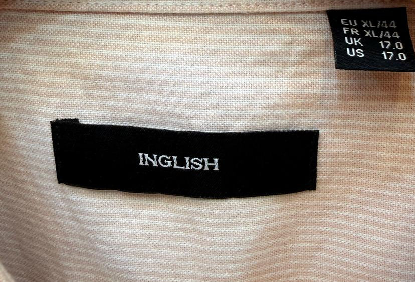 INGLISH Men's Pink Striped Relaxed Fit Casual Shirt