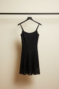 Mishya Women's Black Lace Sleeveless Mini Dress