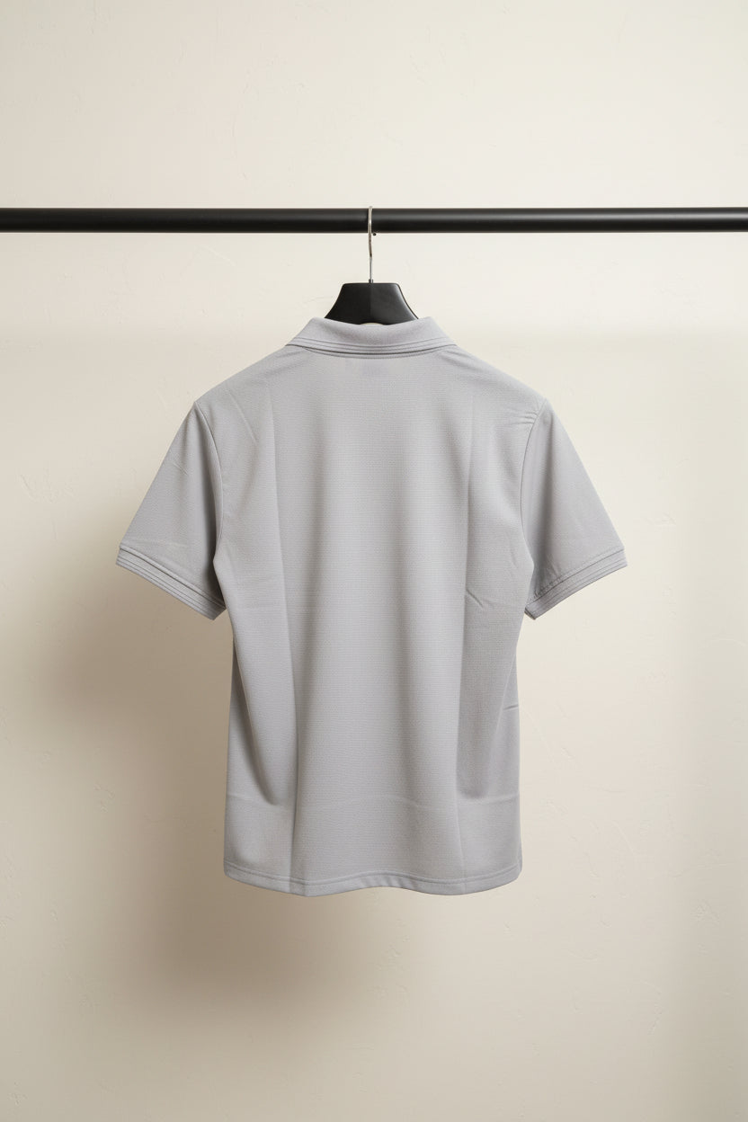 Armani Exchange Men's Grey Polo T-Shirt