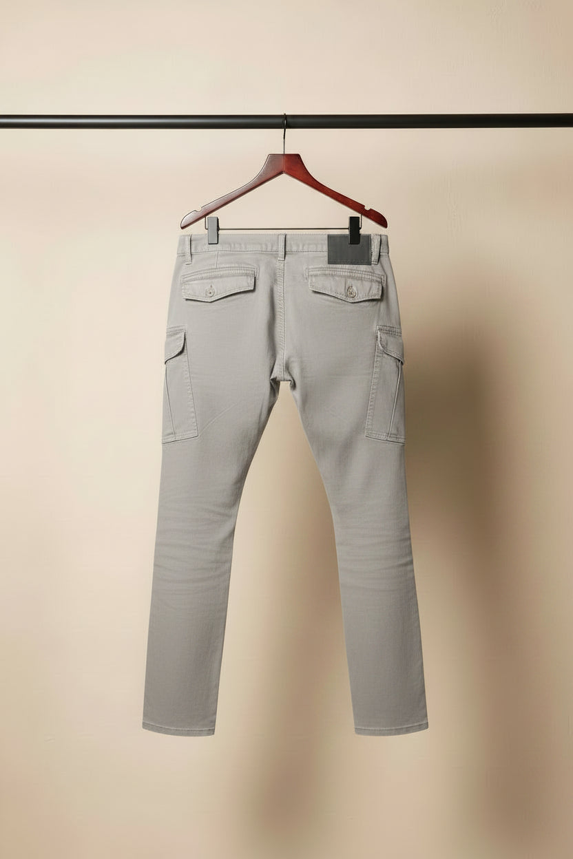 Men's ABILITY Khaki Cargo Pants with Pockets