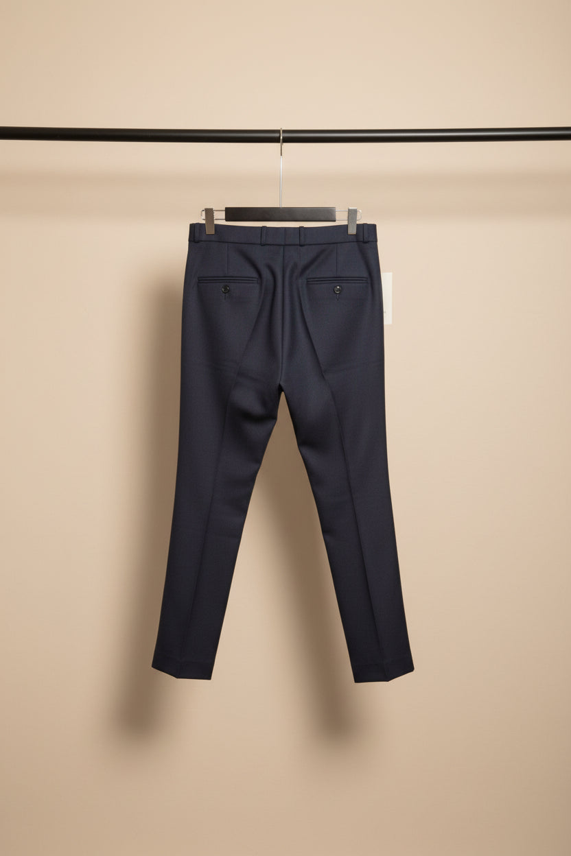 BEGINS Men's Navy Blue Formal Trousers