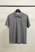 Essentials Fear of God Men's Grey Short Sleeve Polo Shirt with Pocket