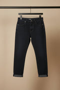 men's Black High-Rise Straight Fit Denim Jeans