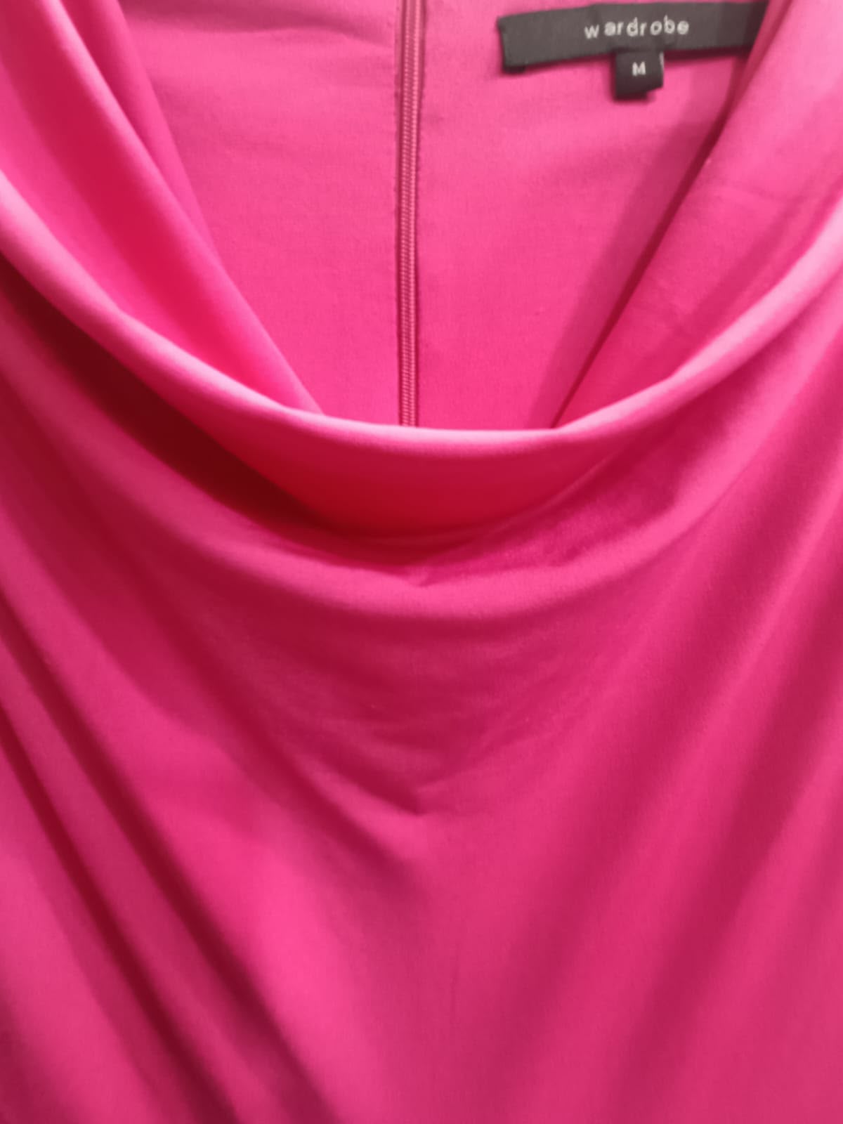 wardrobe Women's Hot Pink Cowl Neck Jumpsuit