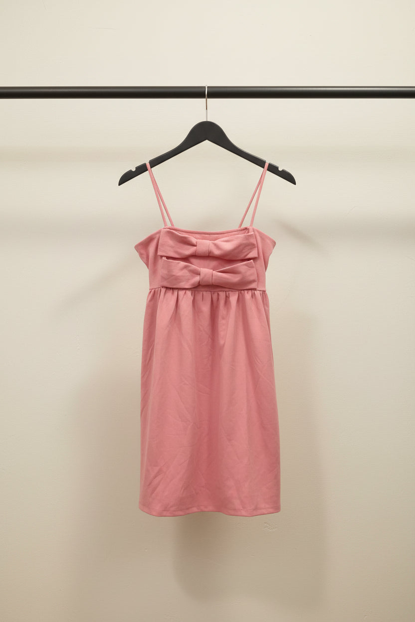 Tokyo Talkies Urban Pink Bow Detail Strappy Mini Dress