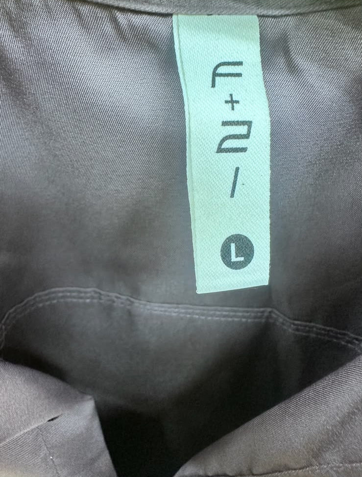 F+21 Men's Lavender Long Sleeve Casual Shirt