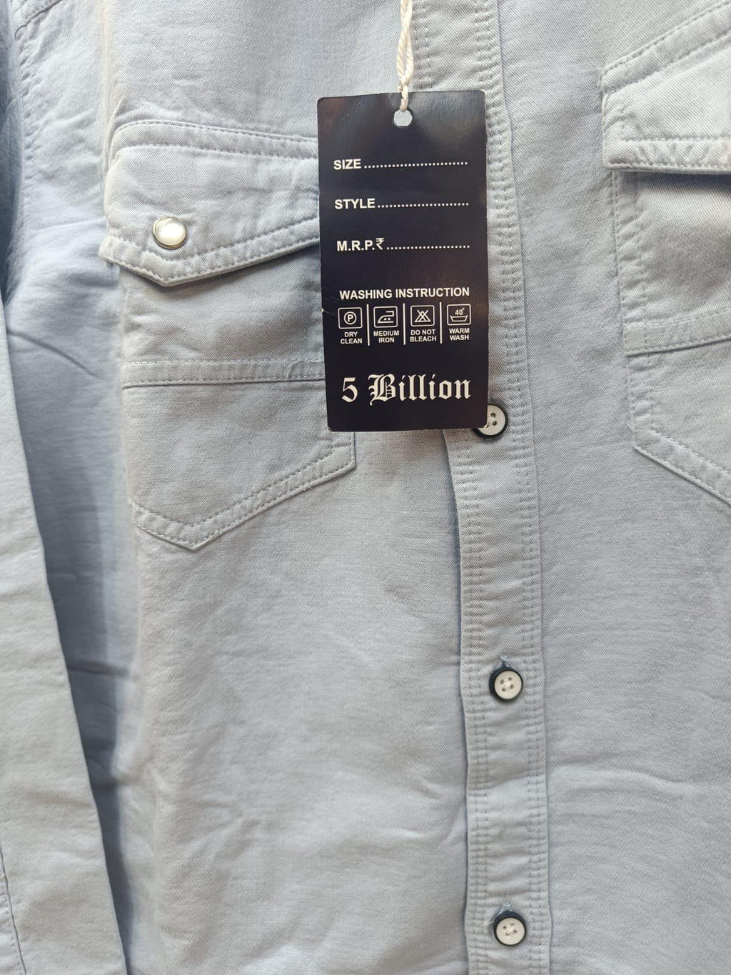 Men's Light Blue Full Sleeve Casual Shirt