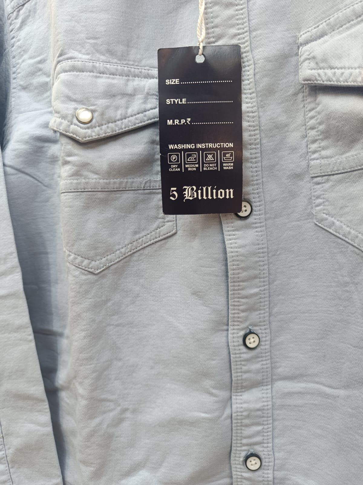 Men's Light Blue Full Sleeve Casual Shirt