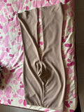 H&M Women's Beige High-Waist Flared Trousers