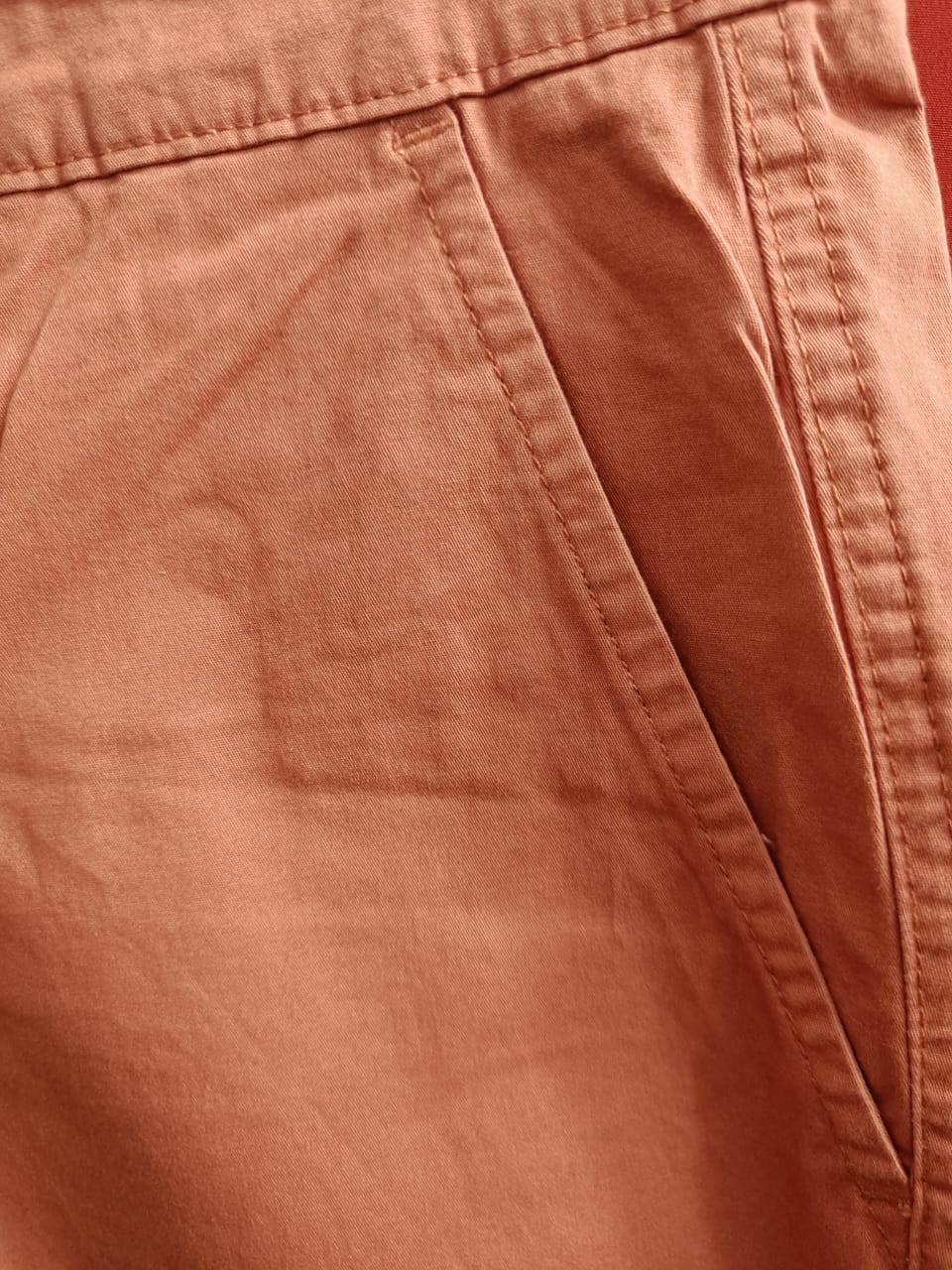 Men's Desert Dunes Rust Cotton Blend Regular Fit Knee-Length Shorts