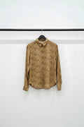 Leopard Print Long Sleeve Button-Up Shirt