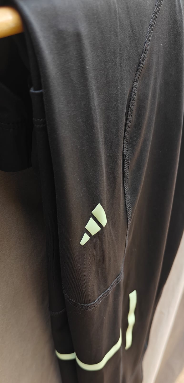 Adidas Men's Black XL Running Tights with Reflective Details