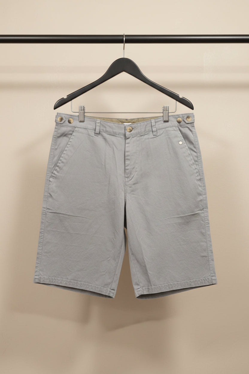 WOLF RIDGE Men's Grey Cotton Blend Casual Shorts
