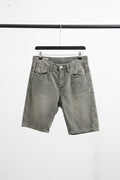 Men's Grey Regular Fit Distressed Denim Shorts