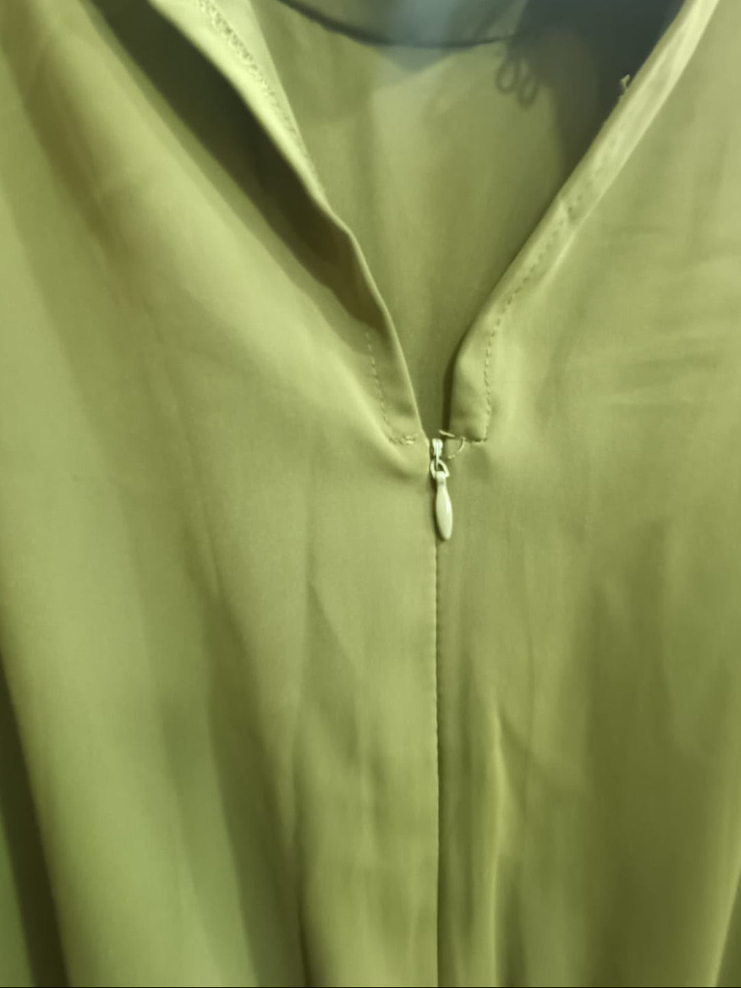 Redress Women's Olive Green Sleeveless Jumpsuit with Elasticated Waist