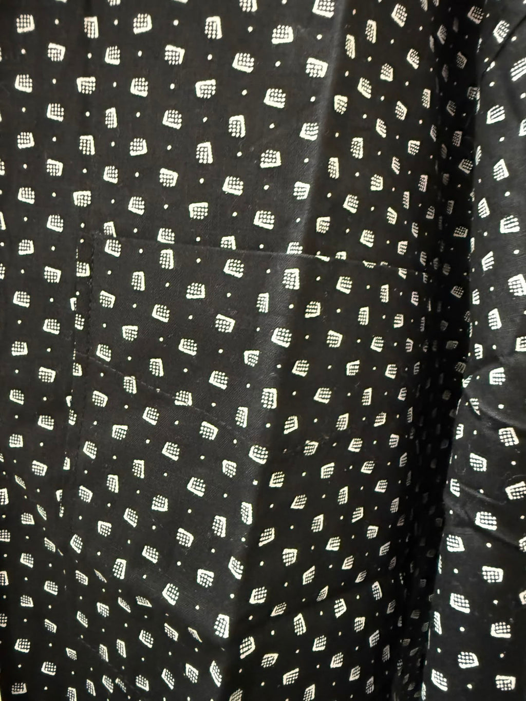 ROXTAR men's  Black Printed Full Sleeve Casual Shirt