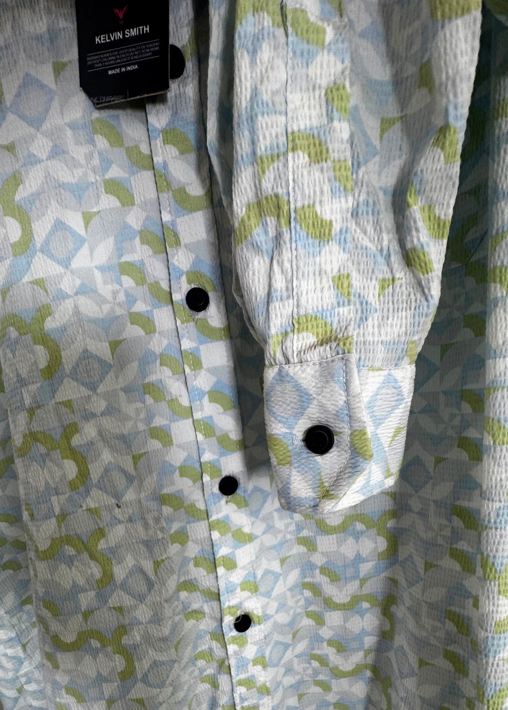 Kelvin Smith Men's X-Large Multicolor Printed Casual Shirt