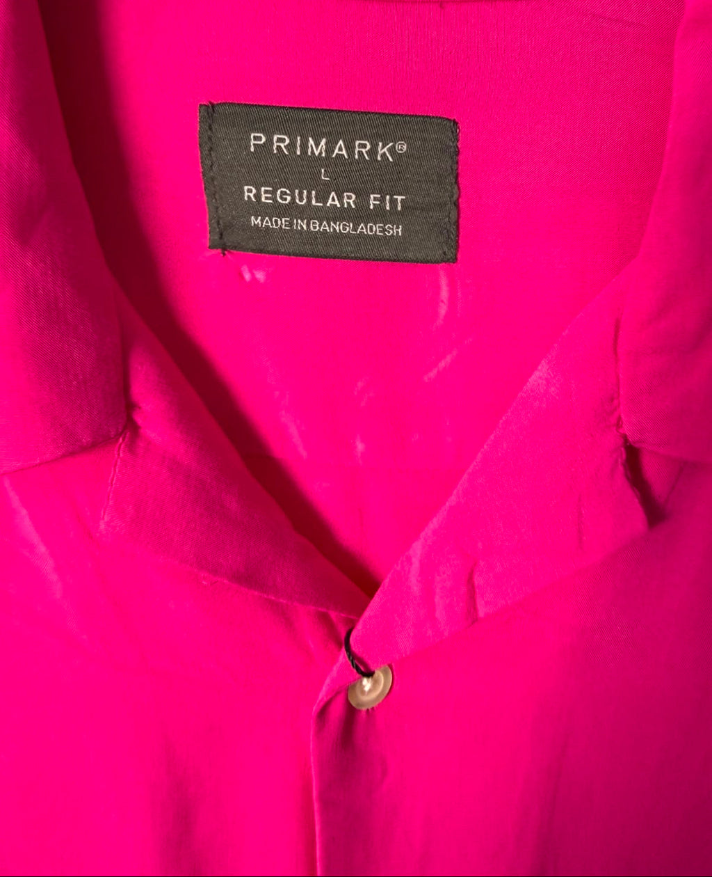 Primark women’s Hot Pink Regular Fit Short Sleeve Shirt