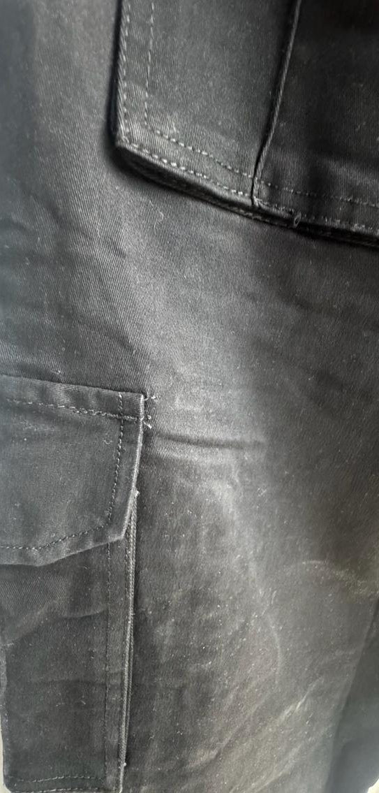 Aathar Men's Black Cargo Joggers