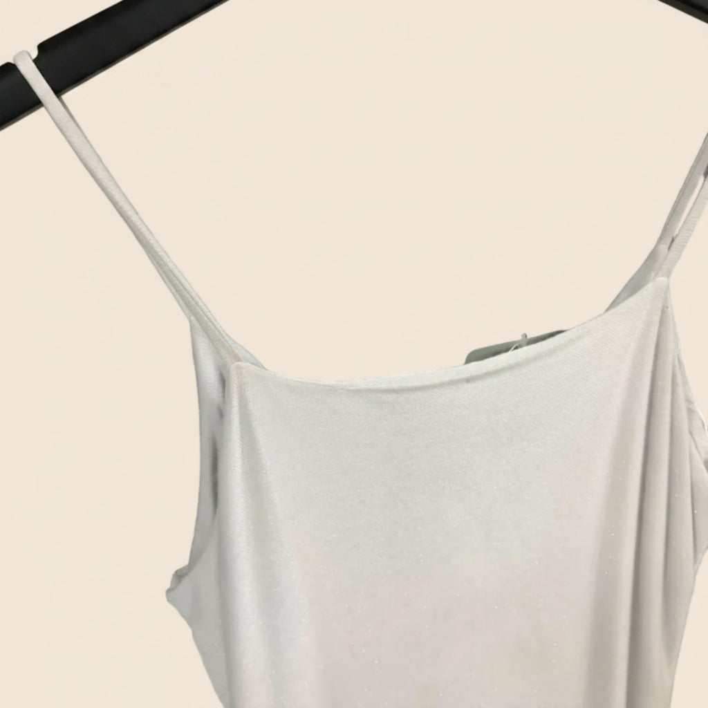 Light Grey Sleeveless Maxi Slip Dress