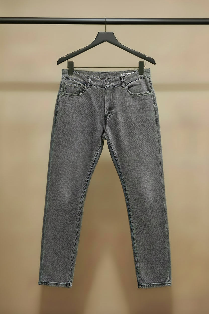 Zudio Men's Grey Regular Fit Denim Jeans W-32