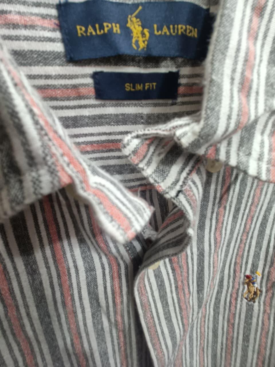 Ralph Lauren Men's Slim Fit Striped Long Sleeve Shirt