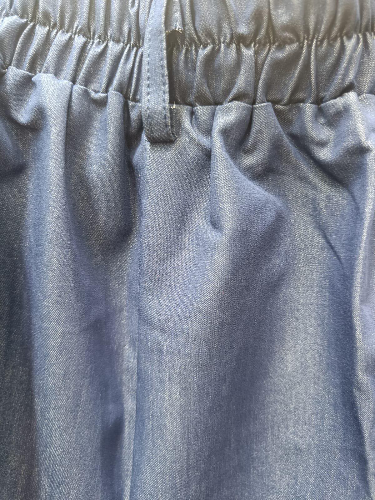 Lyt. DESIGNER Women's Blue Sleeveless Co-ord Set with Wide Leg Pants
