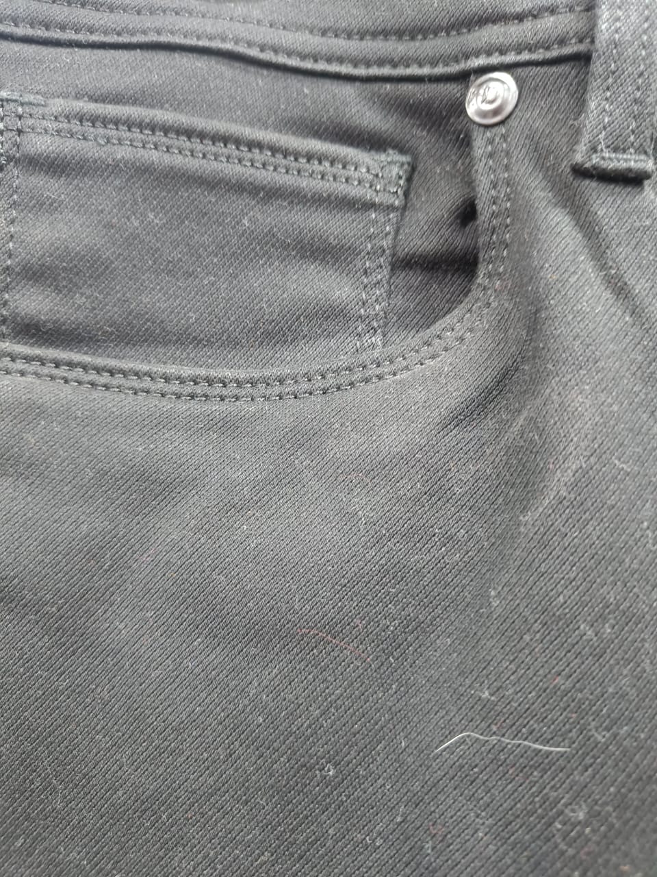 ARMANI JEANS Men's Black Distressed Slim Fit Jeans