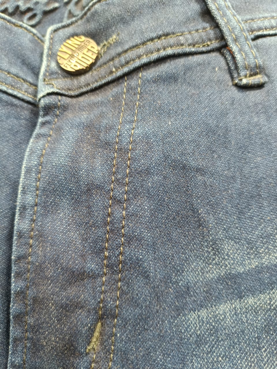 FLYING RIDER Men's Blue Denim Skinny Fit Jeans