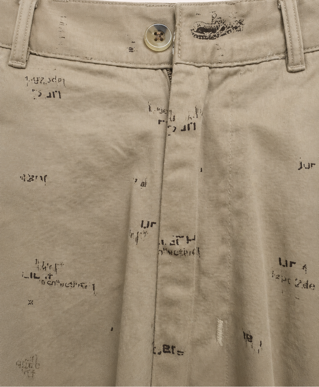 Wolf Rider Men's Beige Printed Casual Shorts