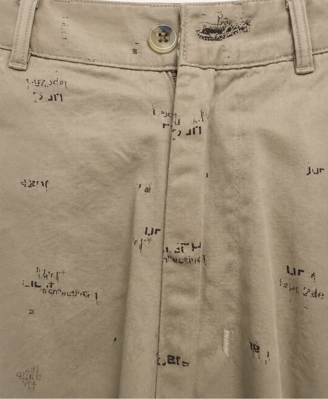 Wolf Rider Men's Beige Printed Casual Shorts