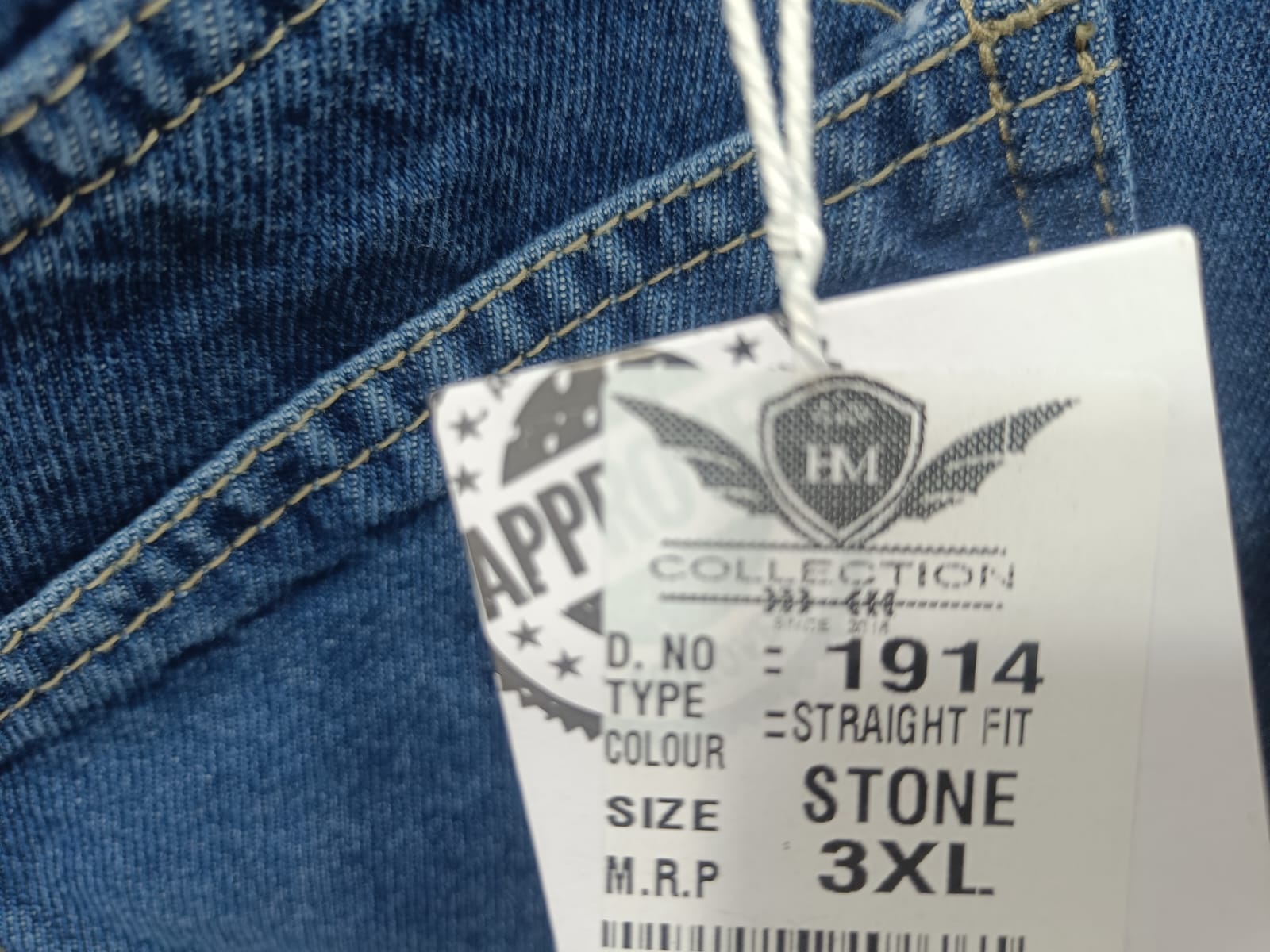 HM Collection Blue Denim Straight Fit Jeans