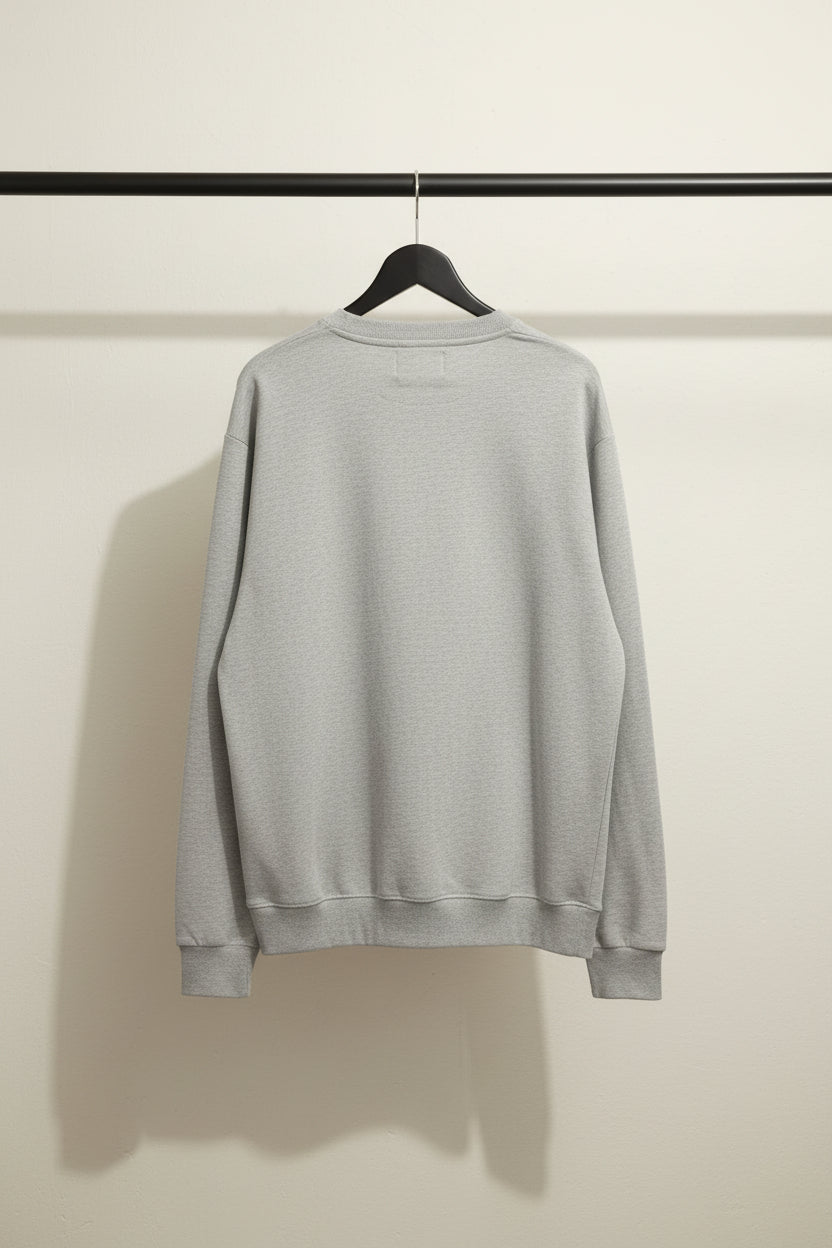 Peter Werth London N.1 Grey Sweatshirt with Dripping Smiley Print