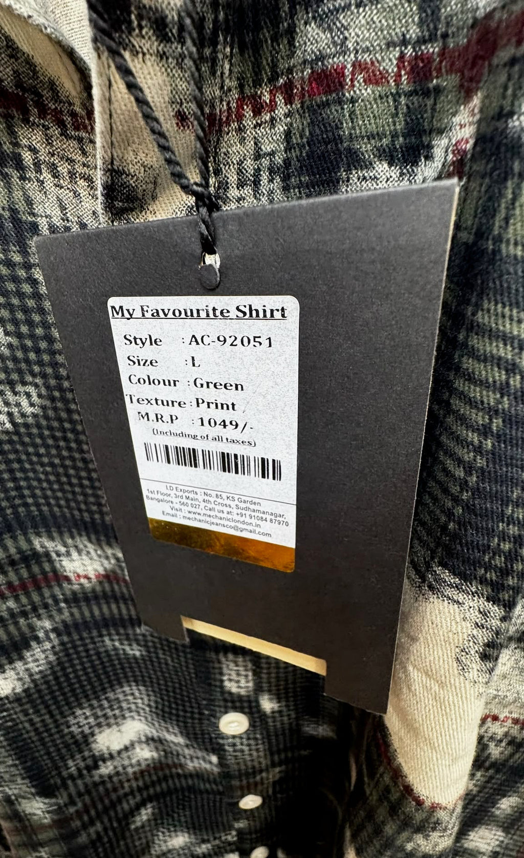 Men's Mechanic Full Arm Shirt