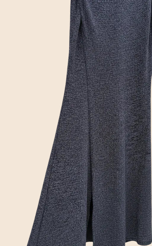 Women's Black Glitter Bodycon Maxi Dress