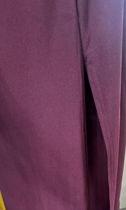 Women's Maroon Ruched Sweetheart Neck Maxi Dress