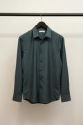INGLISH Men's Dark Green Casual Relaxed Fit Full Sleeve Shirt