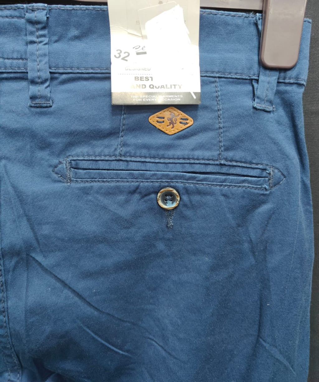 Men's Navy Blue Chinos by Sea Barrier